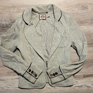 Juicy Couture Jersey Blazer with Velour Trim W Size Medium Business Casual Cozy